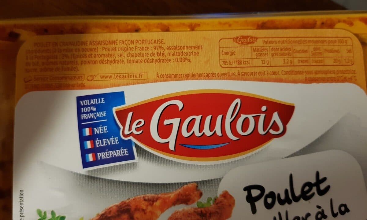 Le Gaulois Poulet à griller à la portugaise packshot