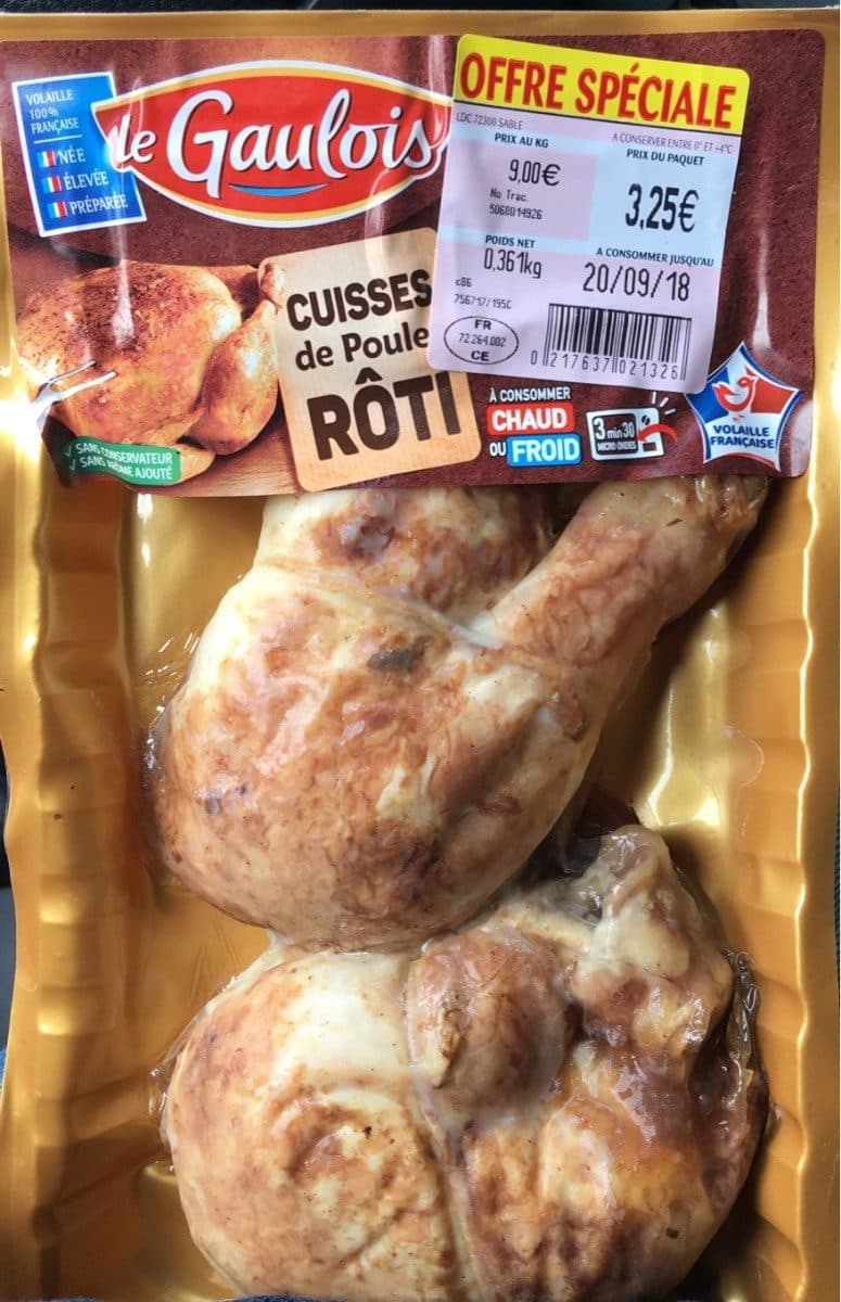 Le Gaulois Cuisses de poulet rôti packshot