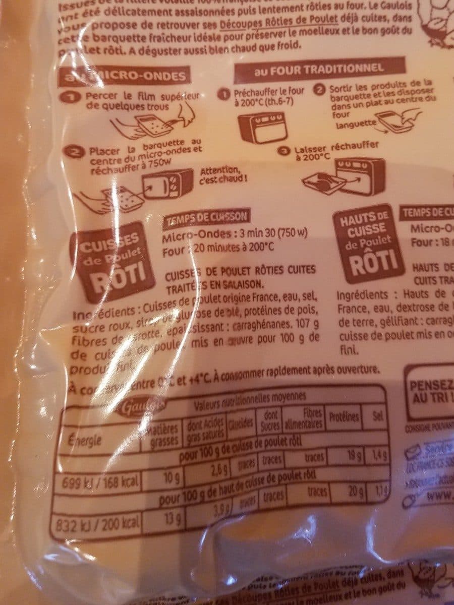 Le Gaulois Cuisse de poulet rôti packshot