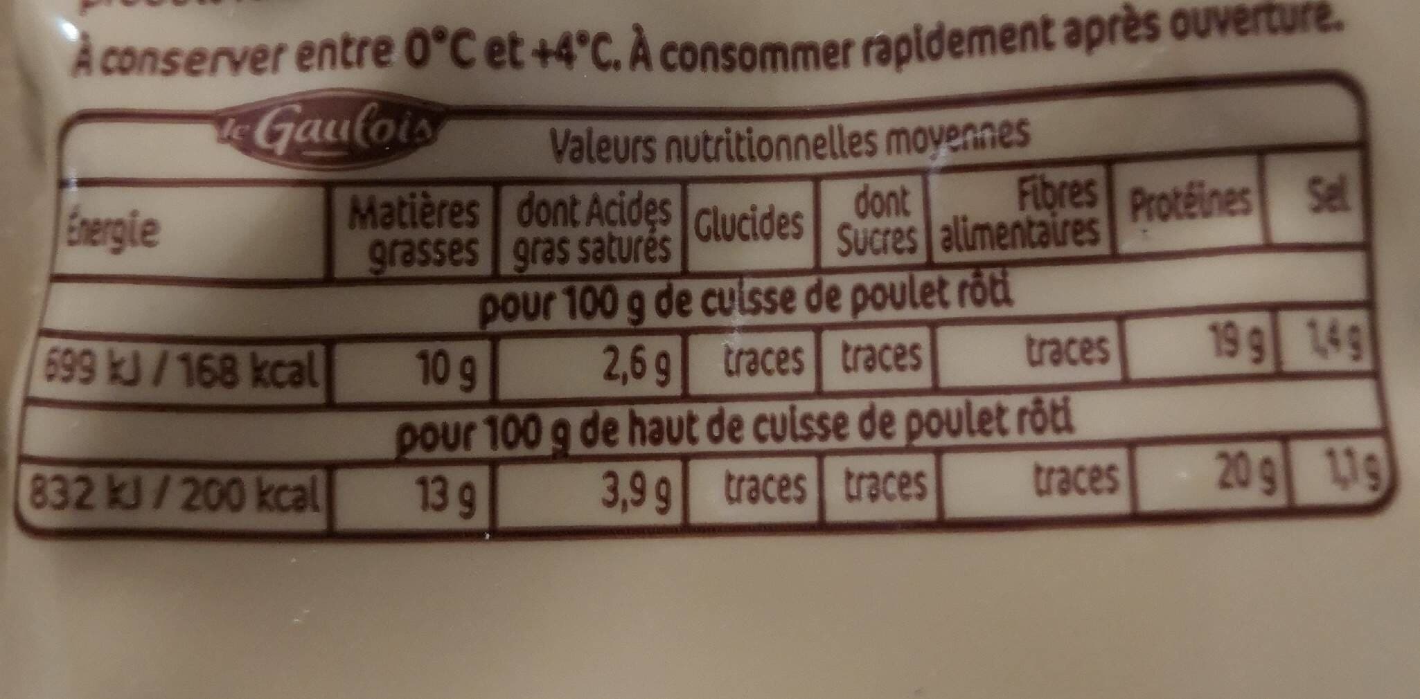 Le Gaulois Cuisse de Poulet Rôti packshot