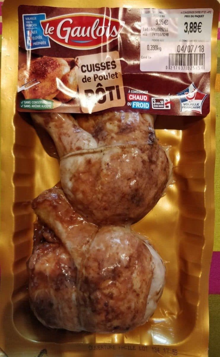 Le Gaulois Cuisses de poulet rôti packshot