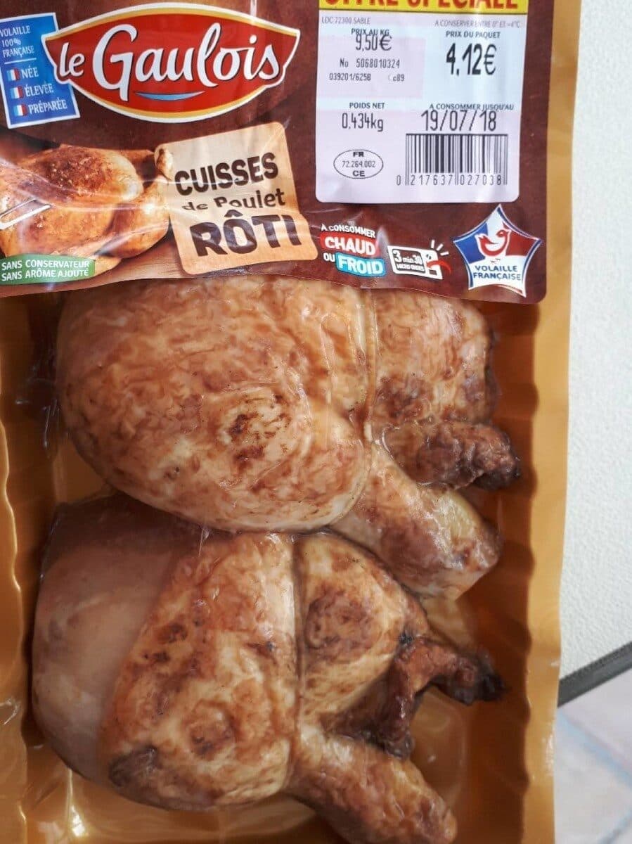 Le Gaulois Cuisses de poulet roti packshot