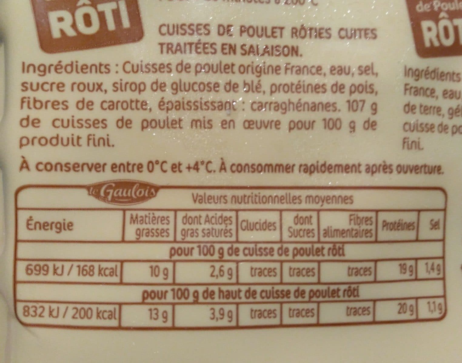 Le Gaulois Cuisses de poulet rôti packshot