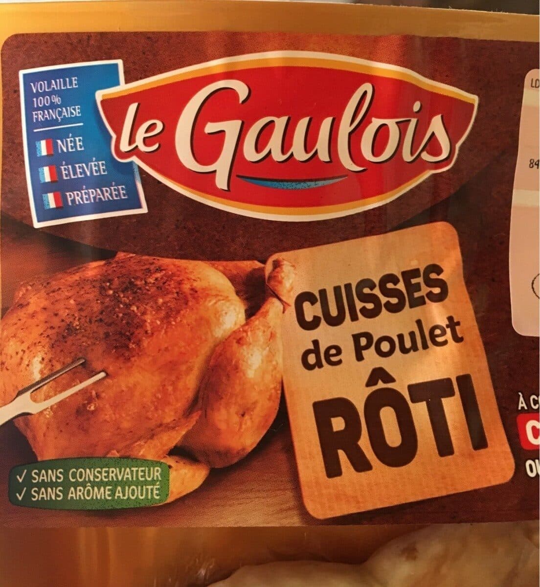 Le Gaulois Cuisses de poulet roti packshot