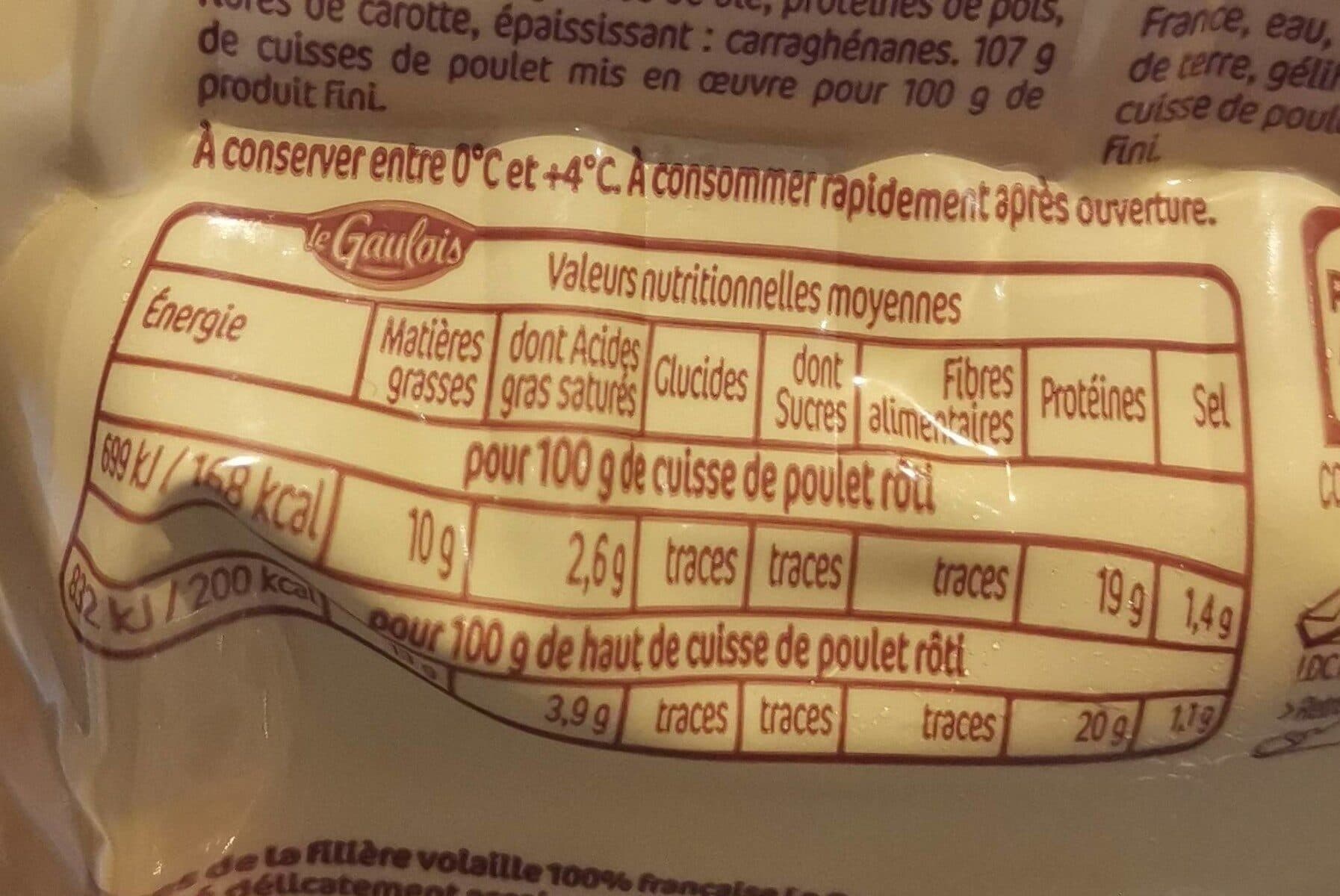 Le Gaulois Cuisses de poulet rôti packshot