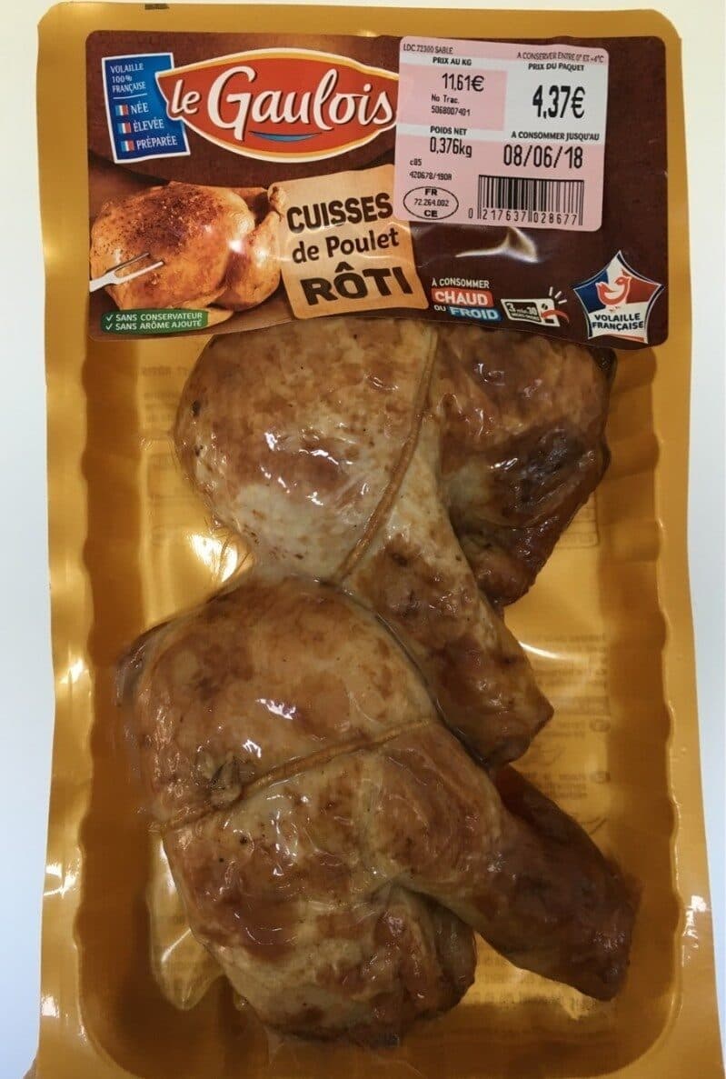 Le Gaulois Cuisses de poulet roti packshot