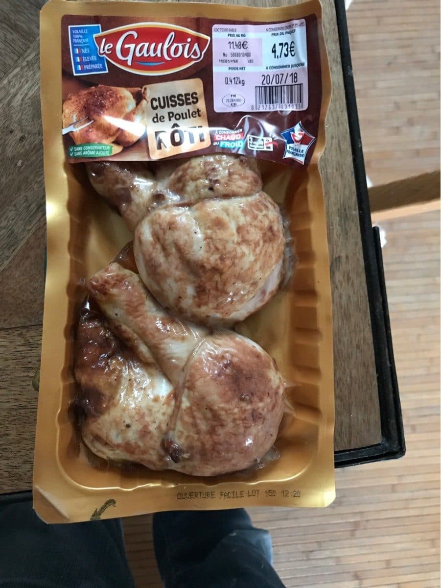 Le Gaulois Cuisses de poulet roti packshot