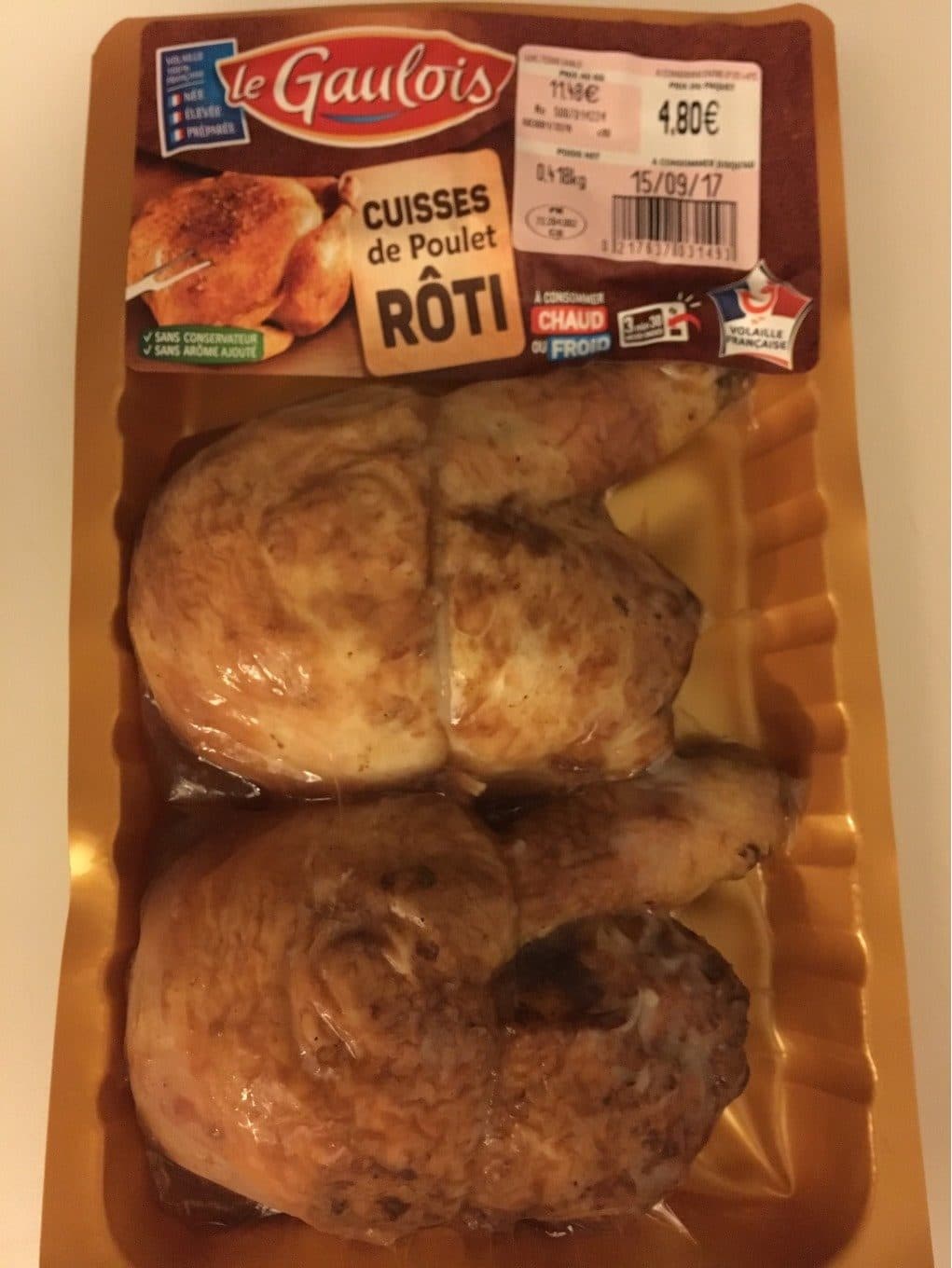 Le Gaulois Cuisses de poulet rôti packshot