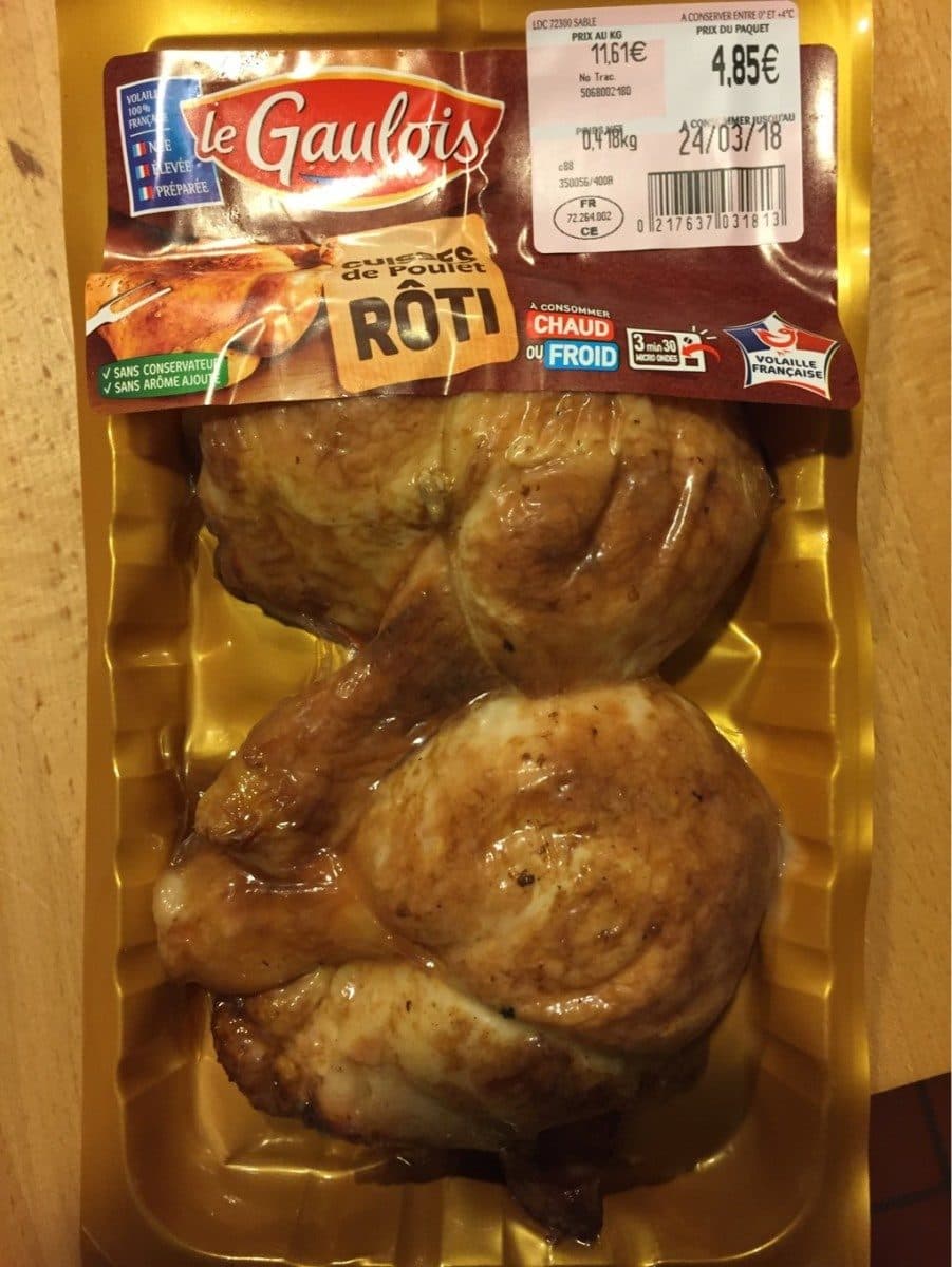 Le Gaulois Cuisses poulet roti packshot