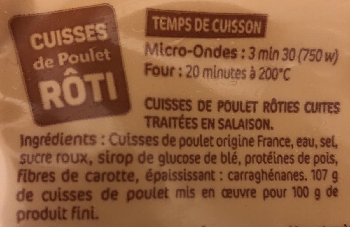 Le Gaulois Cuisses de poulet rôti packshot