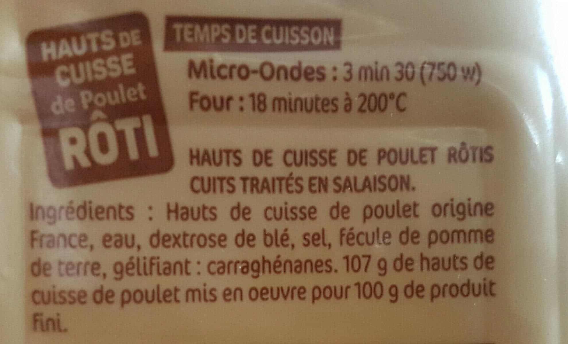 Le Gaulois Cuisses de poulet rôti packshot