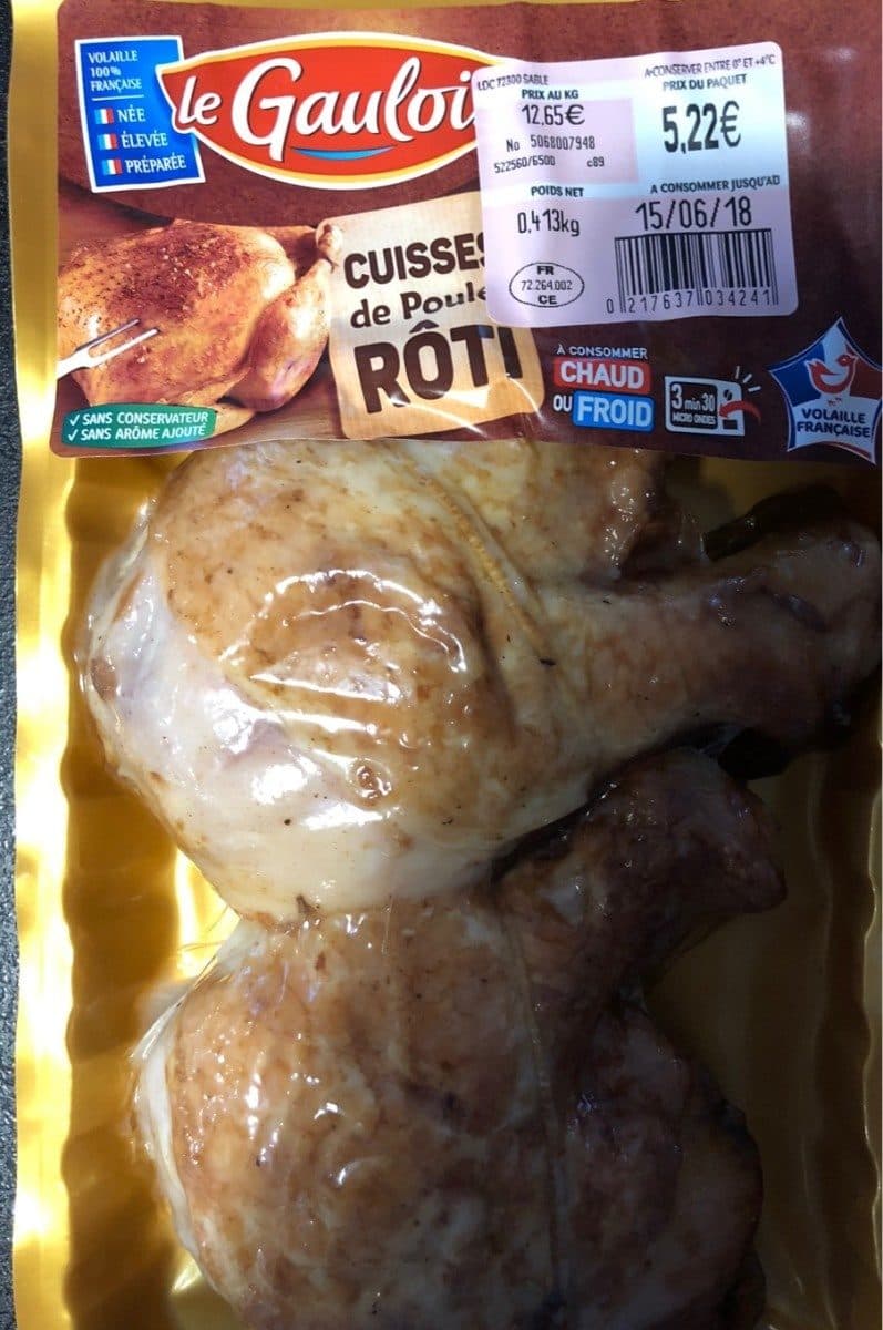 Le Gaulois Cuisse de poulet roti packshot