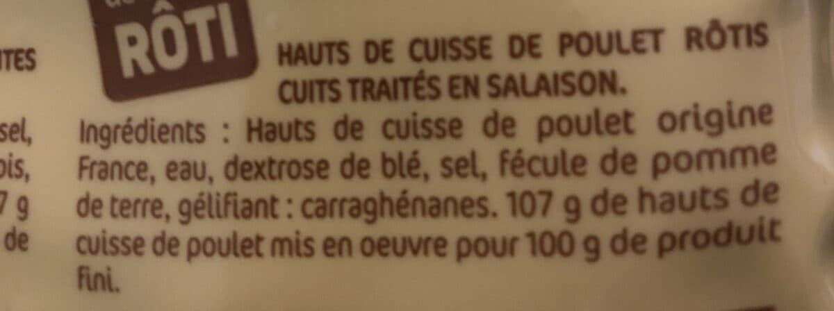 Le Gaulois Cuisse de poulet roti packshot