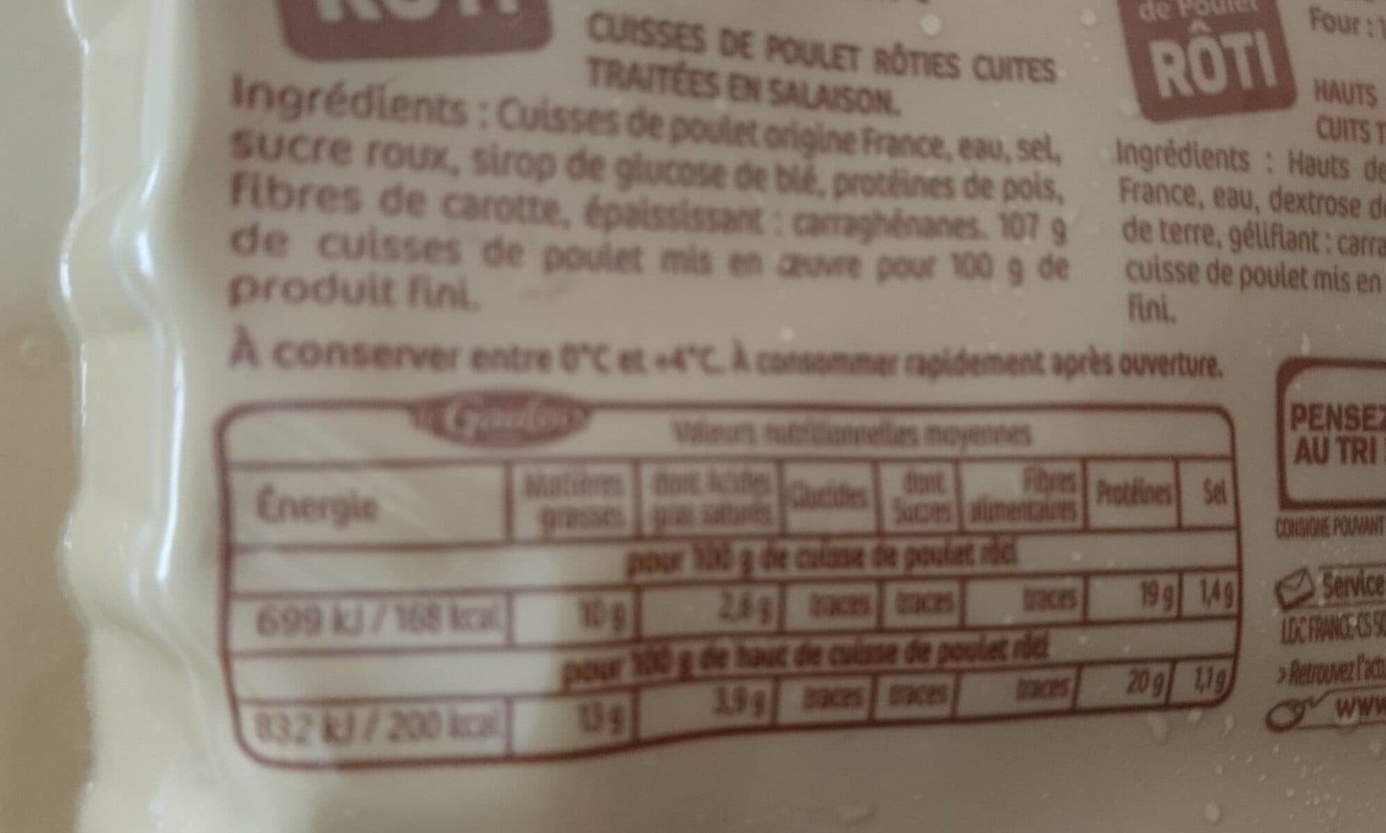 Le Gaulois Cuisses de poulet rôti packshot