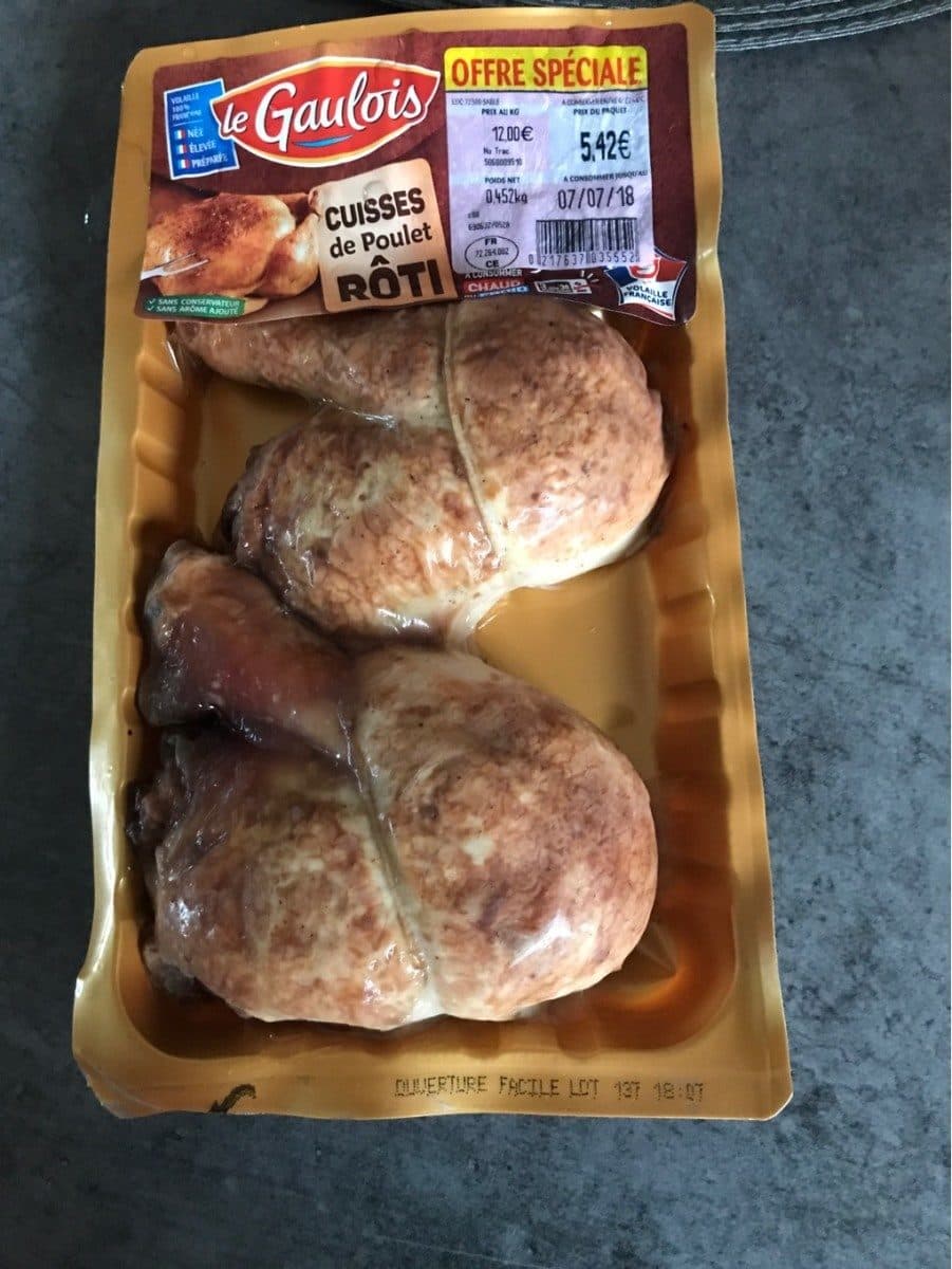 Le Gaulois Cuisse de poulet roti packshot
