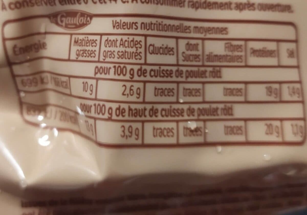Le Gaulois Cuisses de poulet rôti packshot