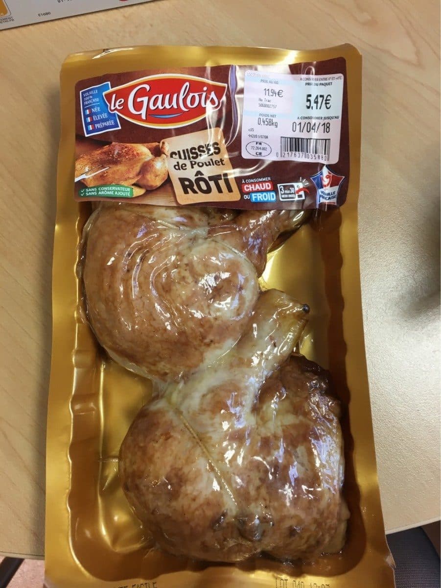 Le Gaulois Cuisses de poulet rôti packshot