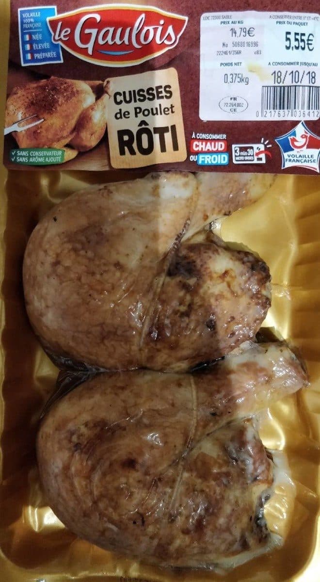 Le Gaulois Cuisse de poulet rôtie packshot