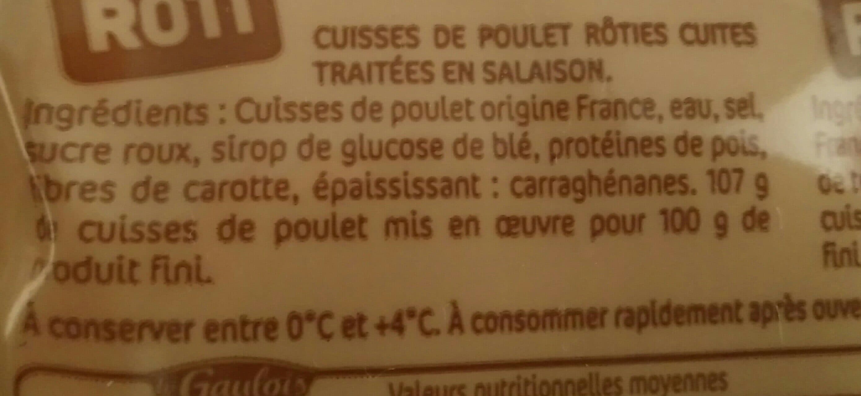 Le Gaulois Cuisses de poulet rôti packshot