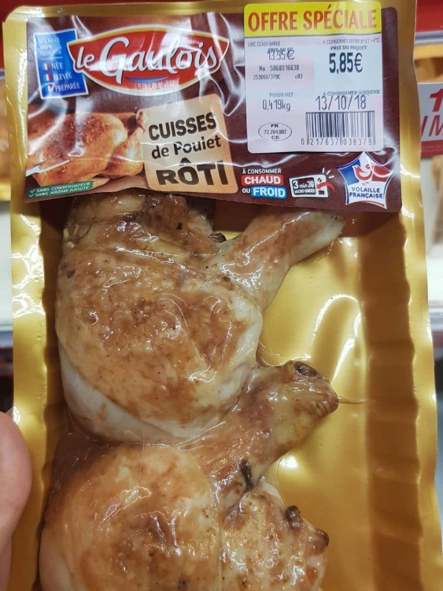 Le Gaulois Cuisses de poulet roti packshot