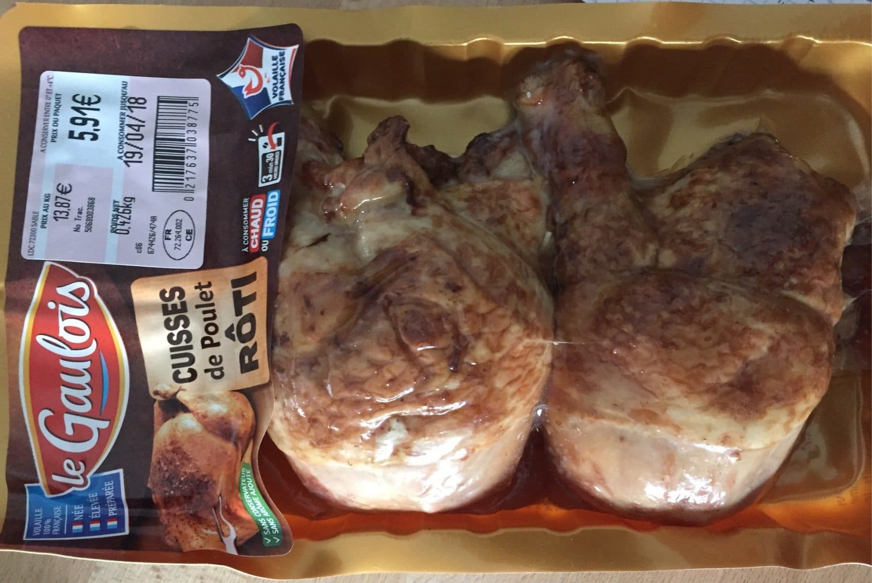 Le Gaulois Cuisse de poulet roti packshot