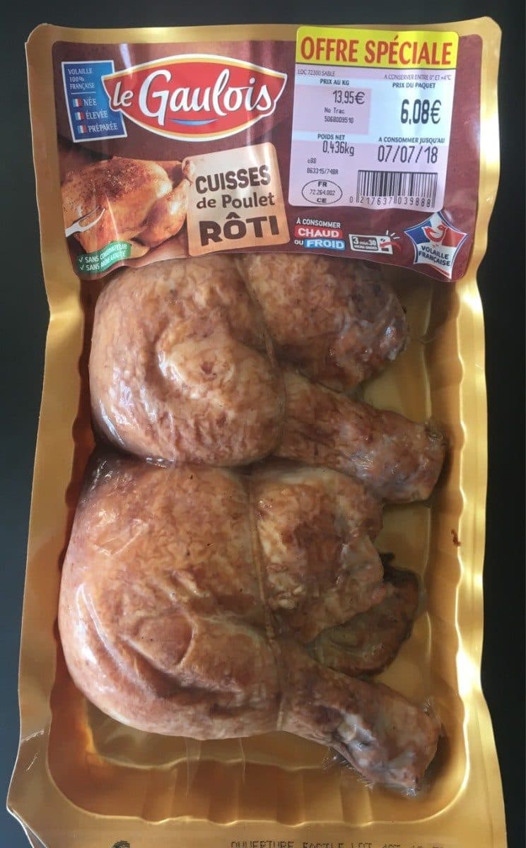 Le Gaulois Cuisses de poulet rôti packshot