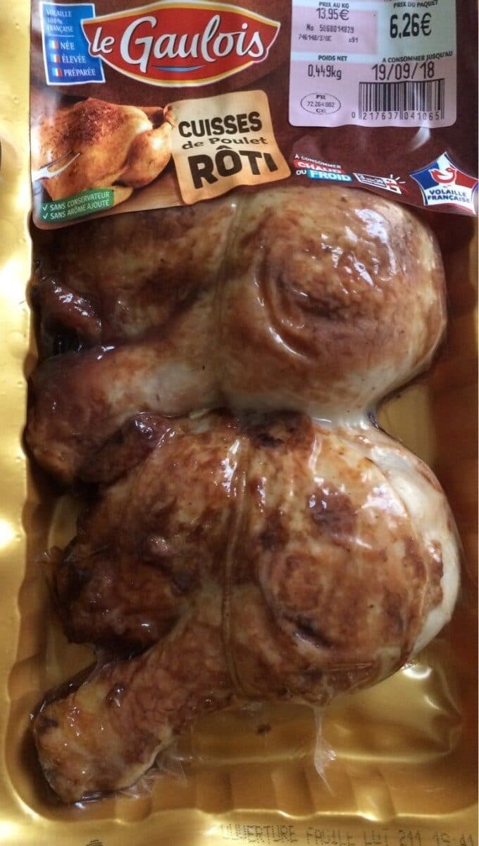 Le Gaulois Cuisses de poulet rôti packshot