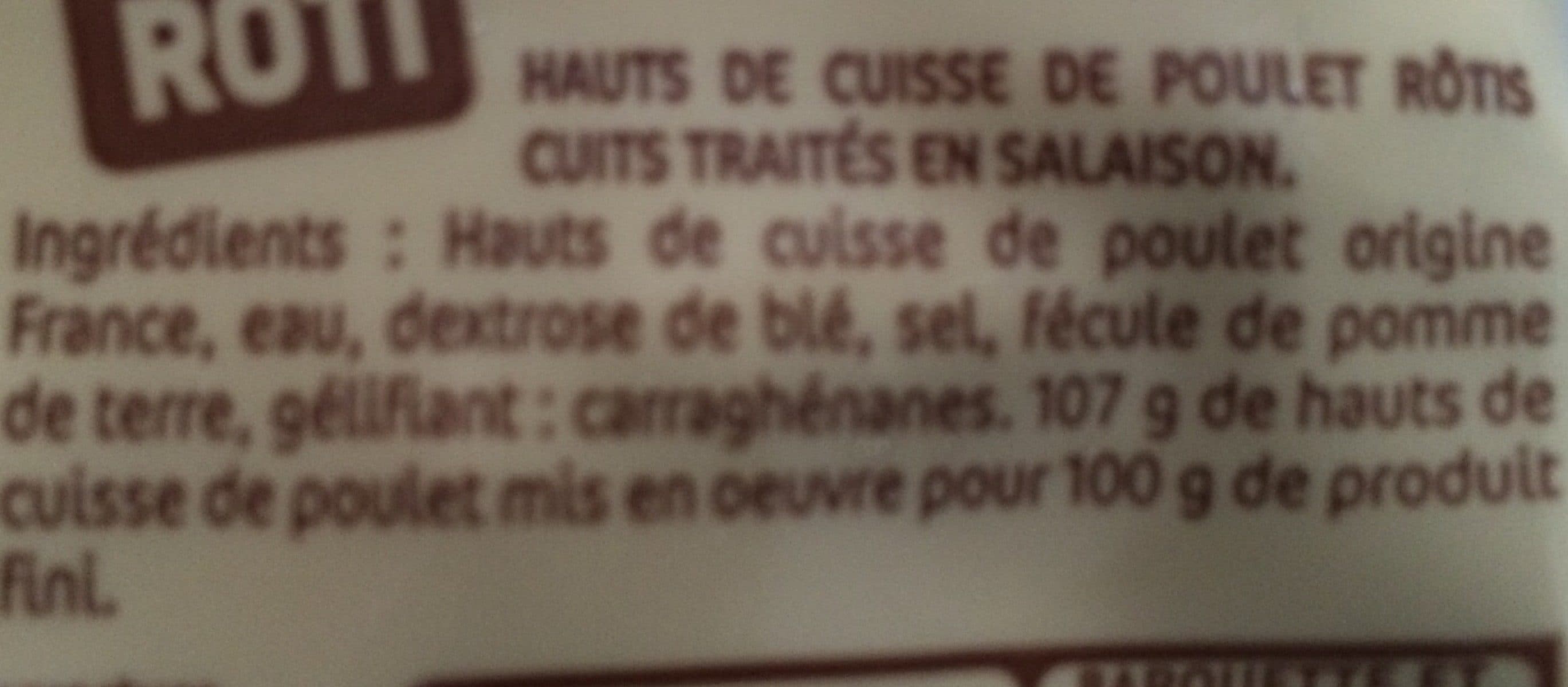 Le Gaulois Cuisses de poulet rôti packshot