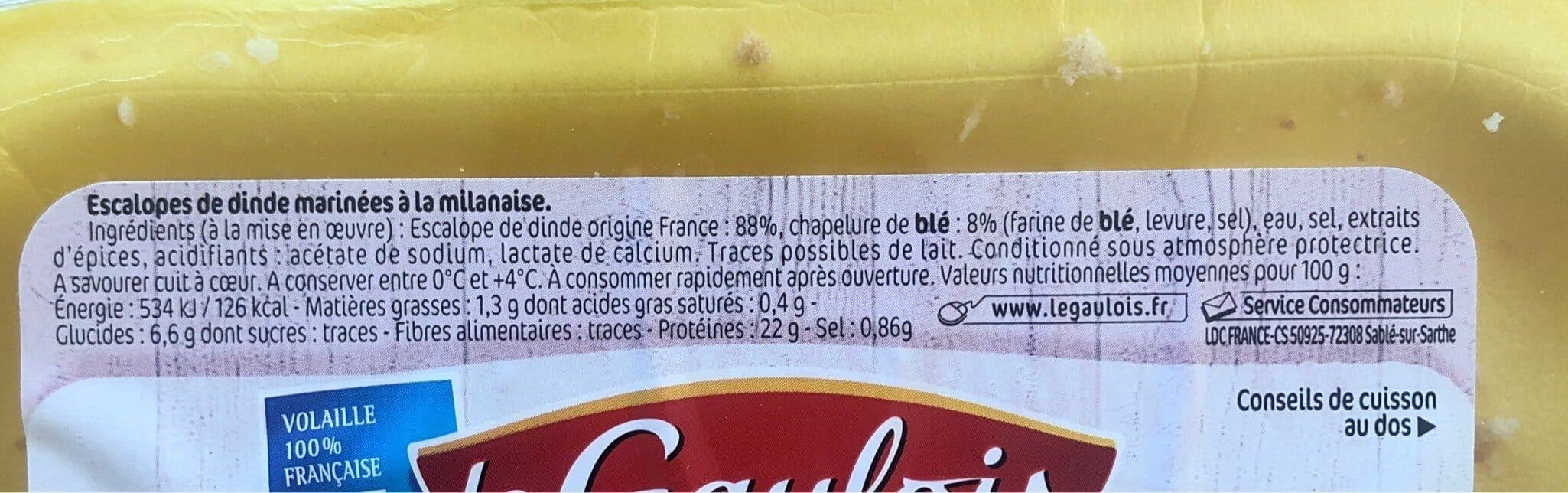 Le Gaulois Escalope de Dinde packshot