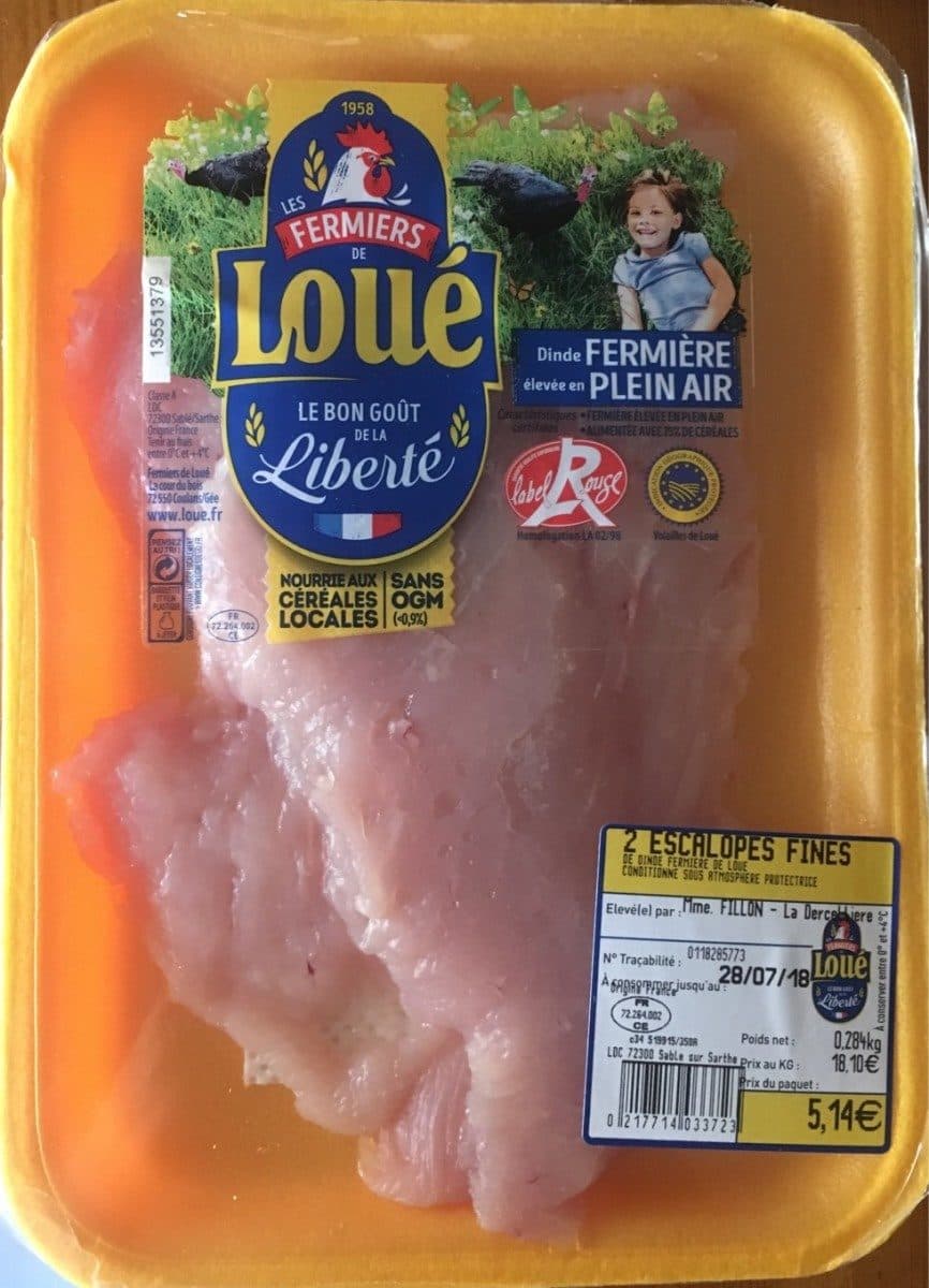 Loué Escalopes fines packshot