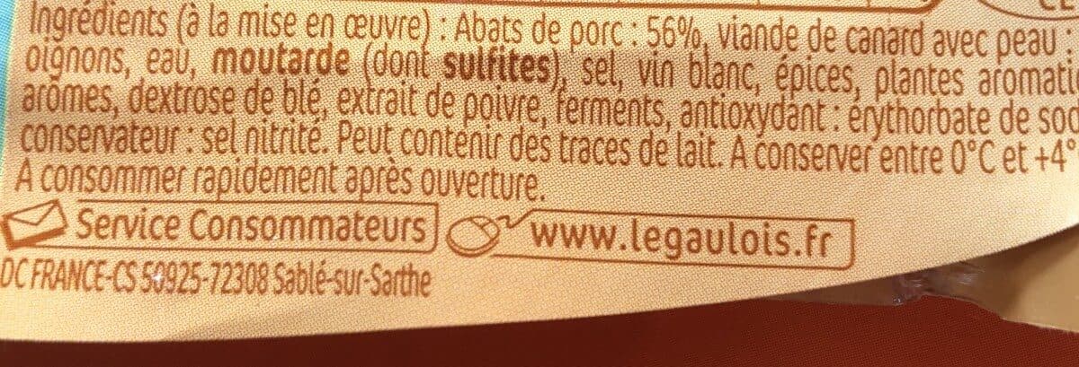 Le Gaulois Andouillettes au canard packshot