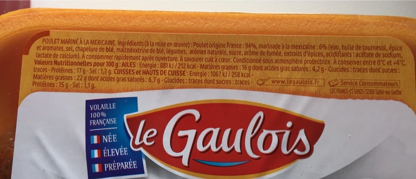 Le Gaulois Cuisses de poulet mexicaine packshot