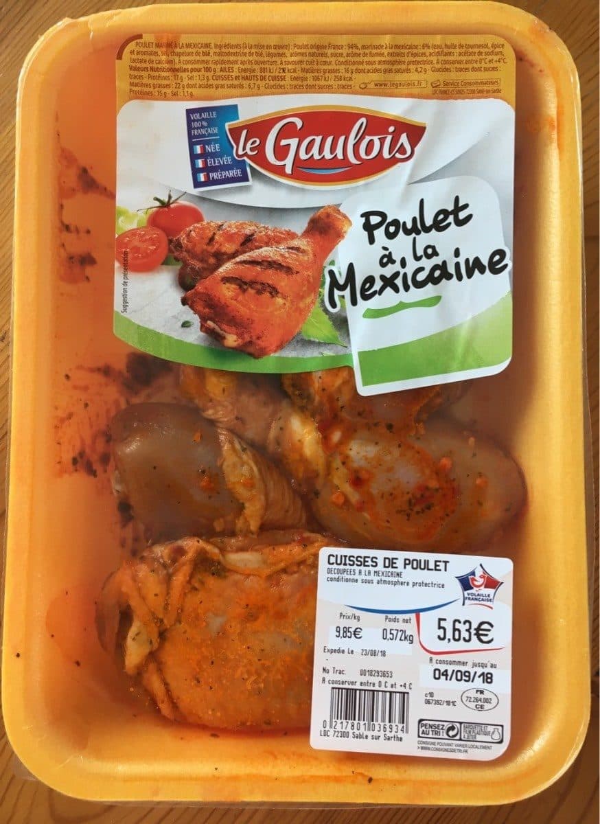 Le Gaulois Poulet à la mexicaine packshot