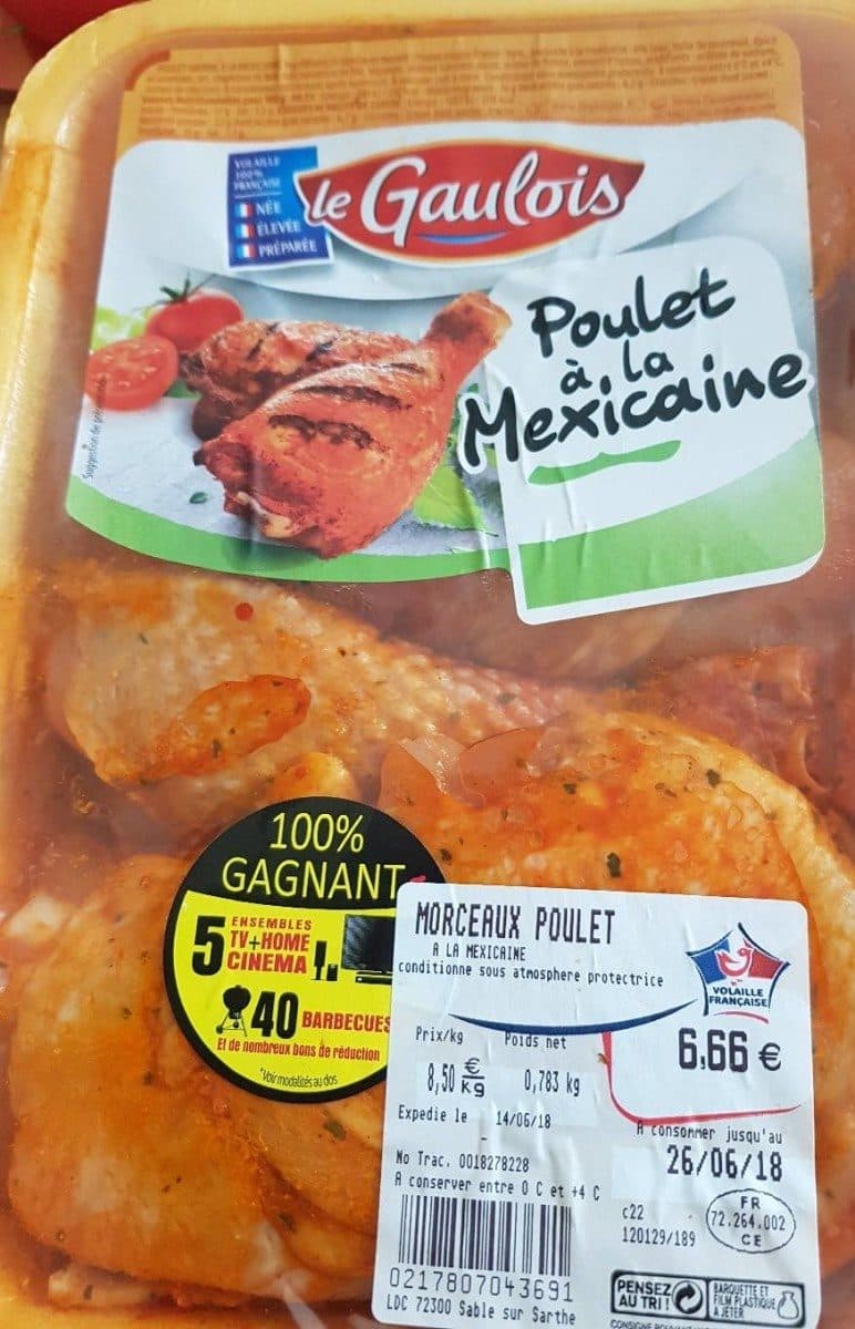 Le Gaulois poulet a la mexicaine packshot