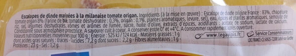 Le Gaulois Les Milanaises chapelure tomate origan packshot