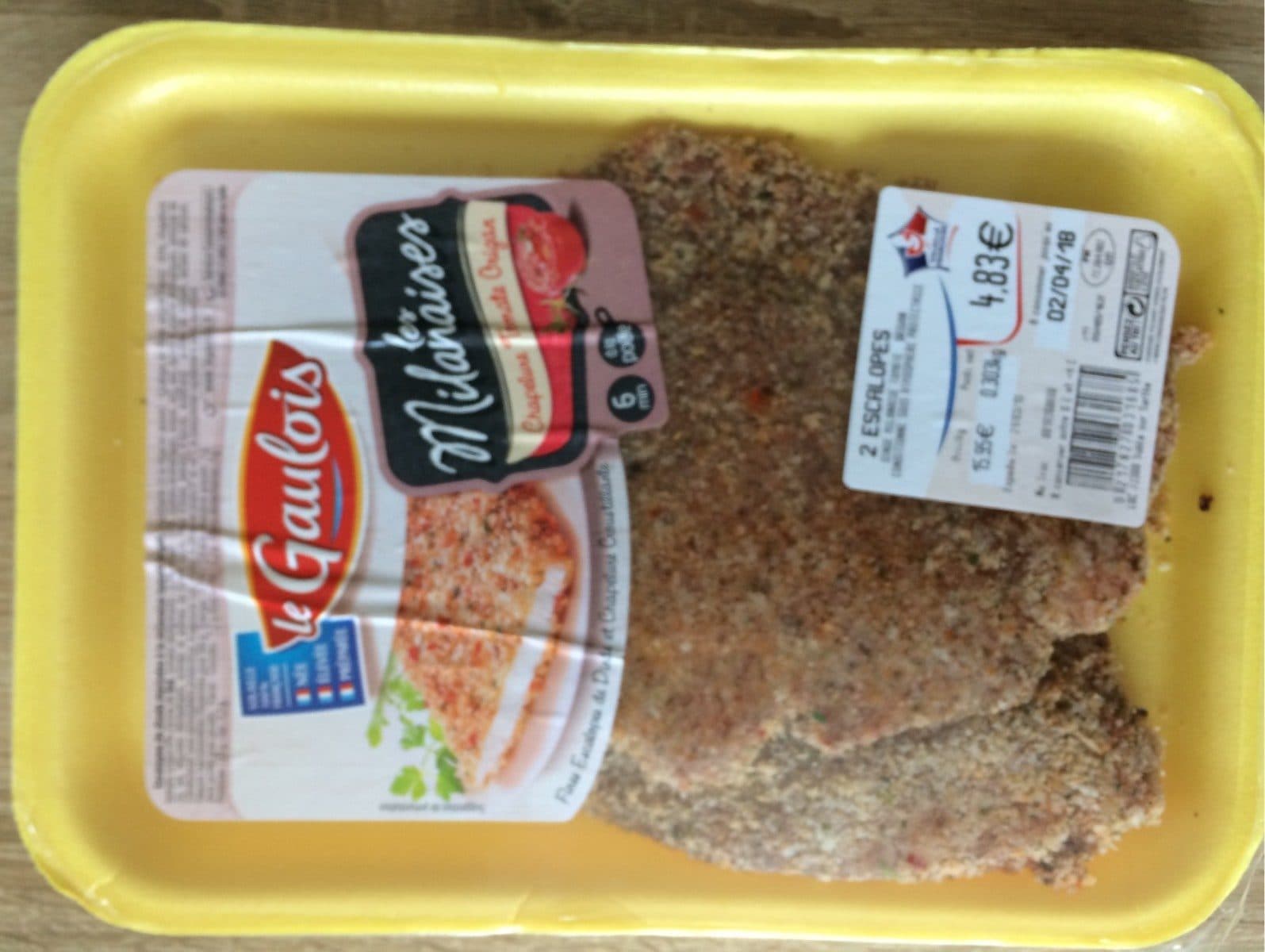 Le Gaulois Les milanaises chapelure tomate origan packshot