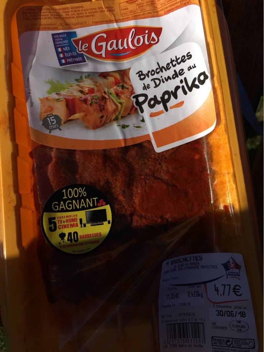 Le Gaulois Brochettes de dinde packshot