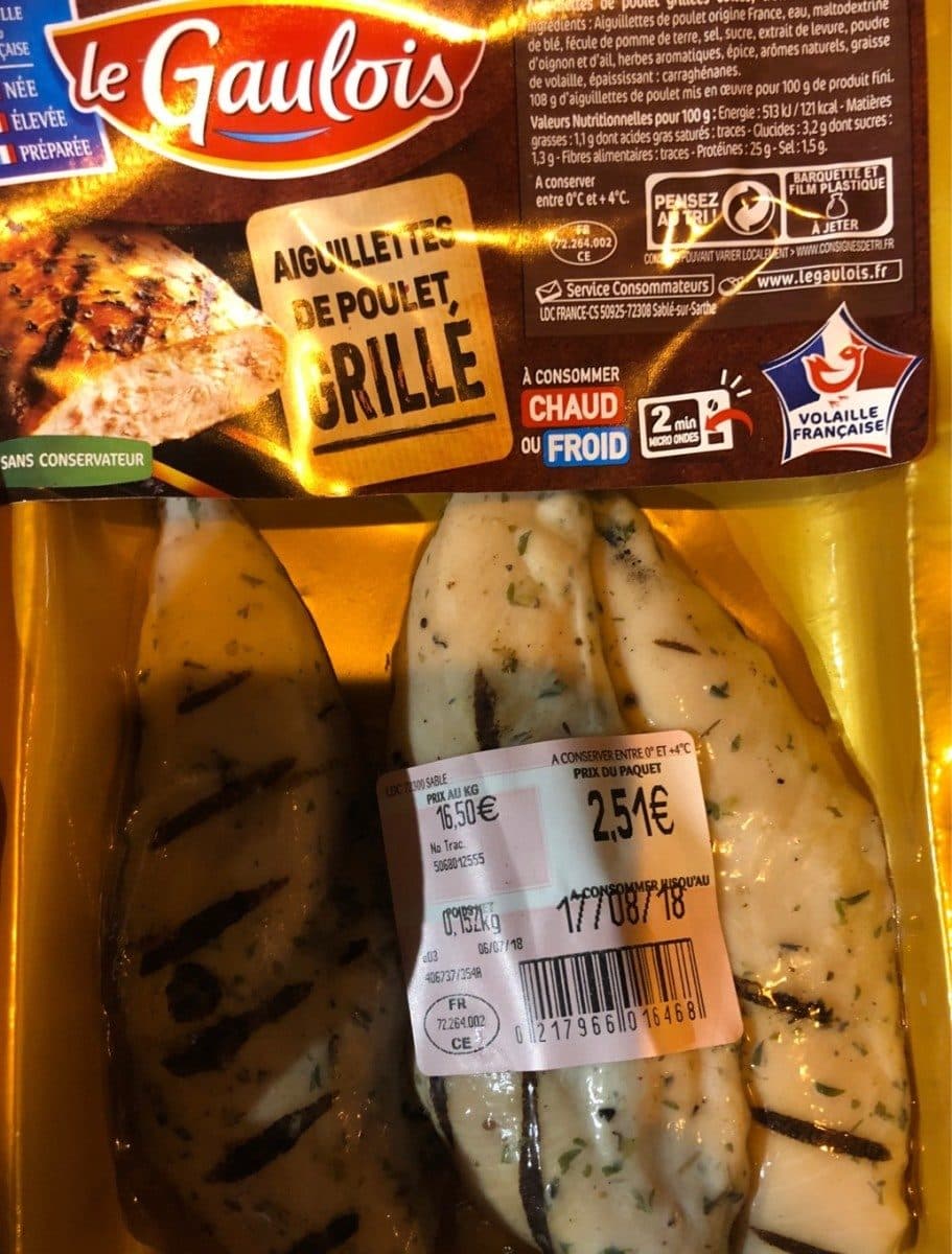 Le Gaulois Aiguillettes de poulet grillé packshot