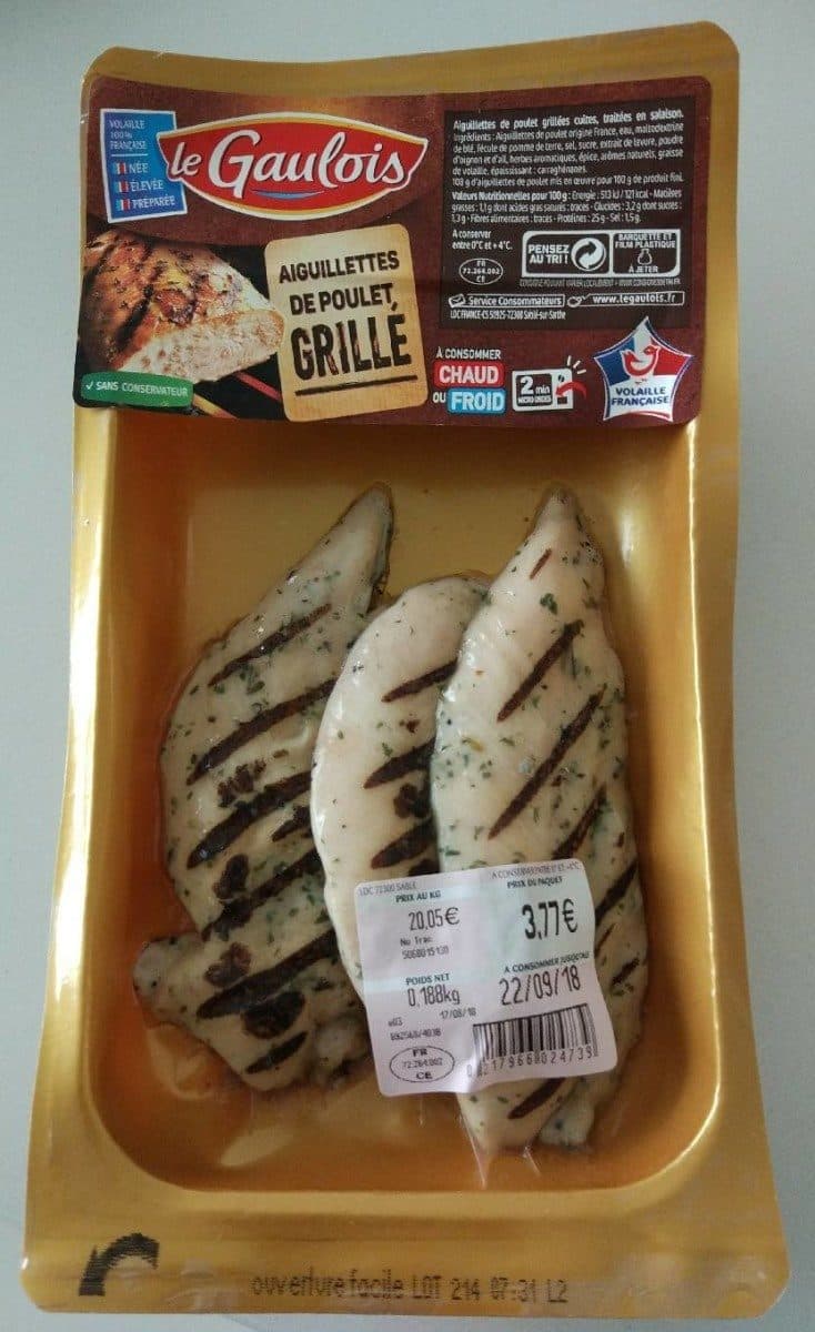 Le Gaulois Aiguillettes de poulet grillé packshot