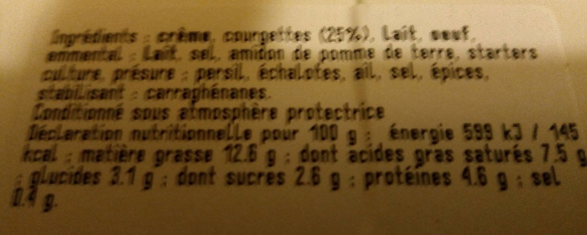 BOUCHERIE ANDRE GRATIN DE COURGETTES packshot