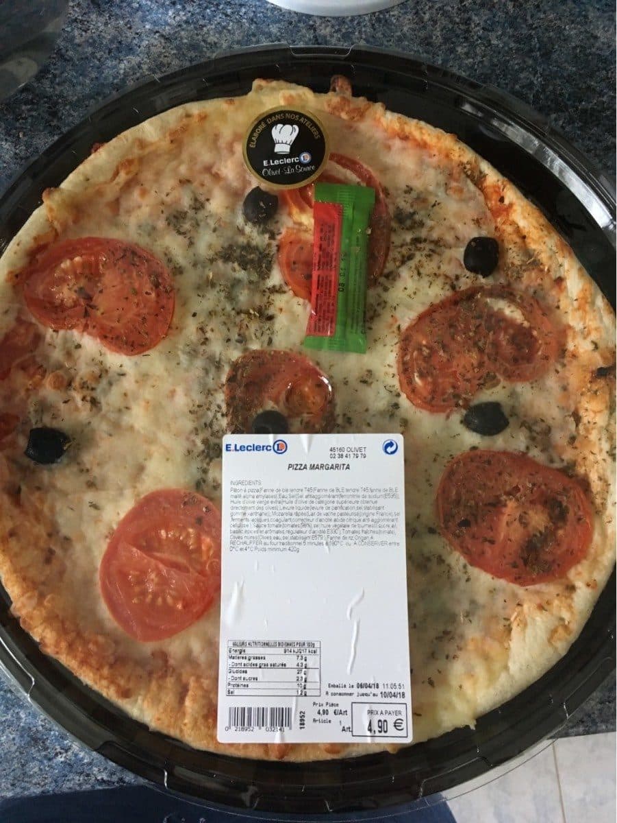 Open Food Facts Pizza margarita packshot