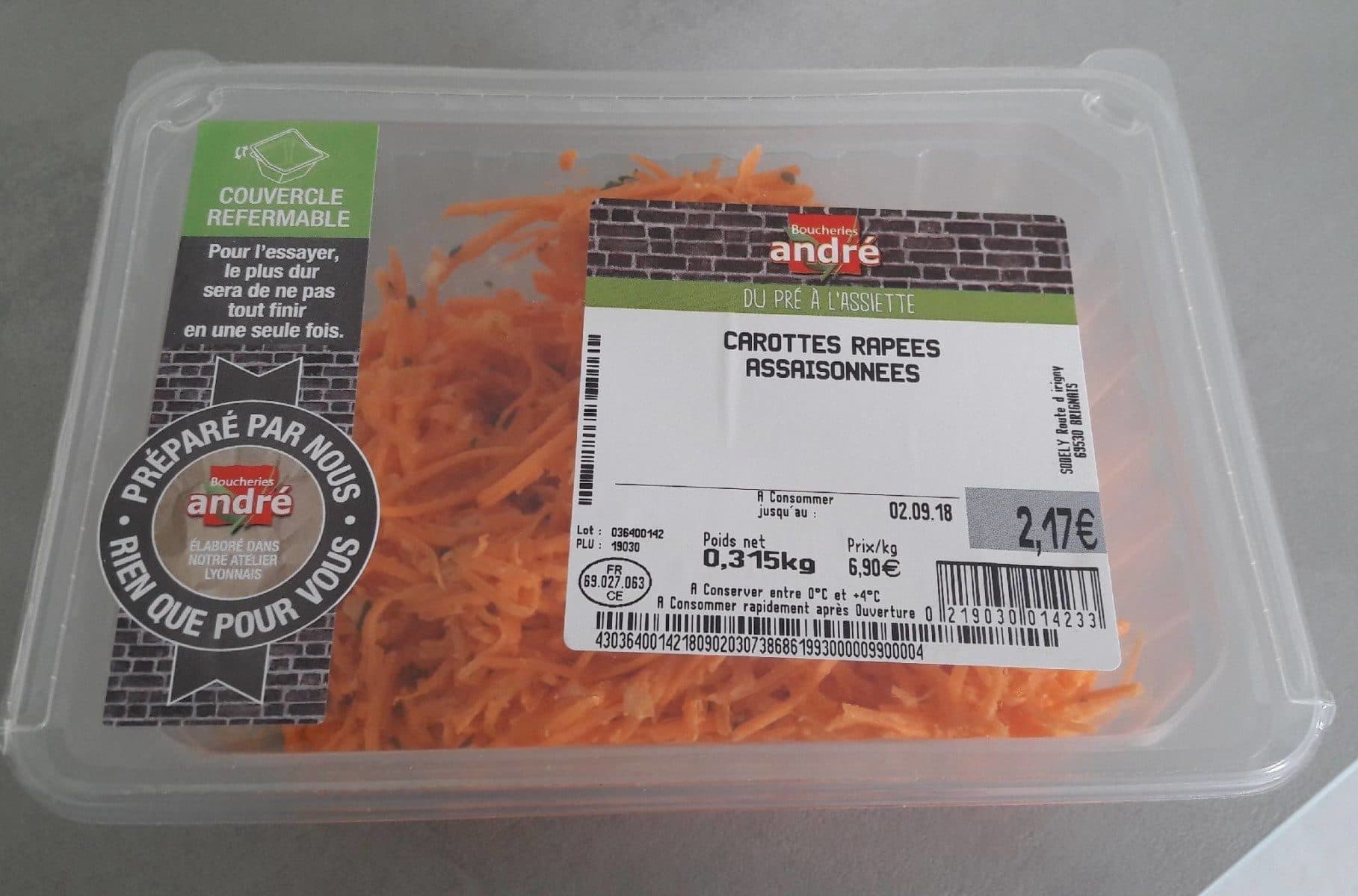 Open Food Facts Carottes rapees assaisonnees packshot