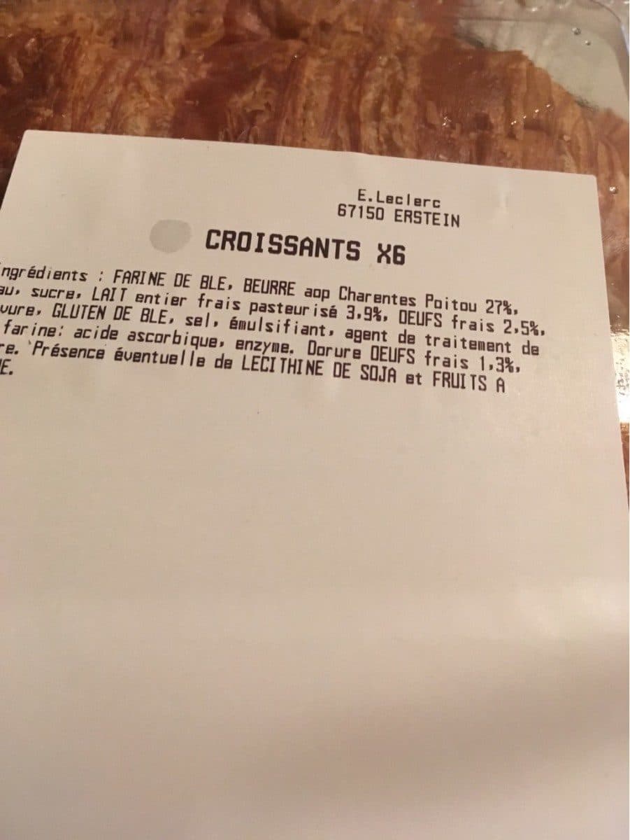 Open Food Facts Croissants packshot
