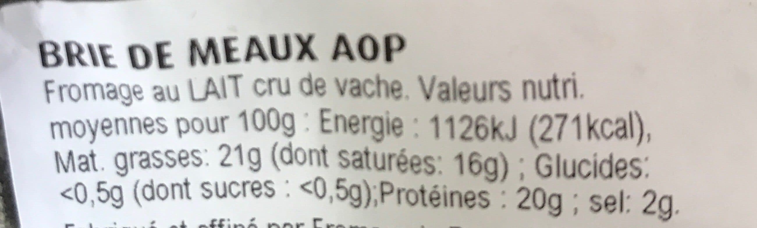 Open Food Facts BRIE DE MEAUX AOP packshot