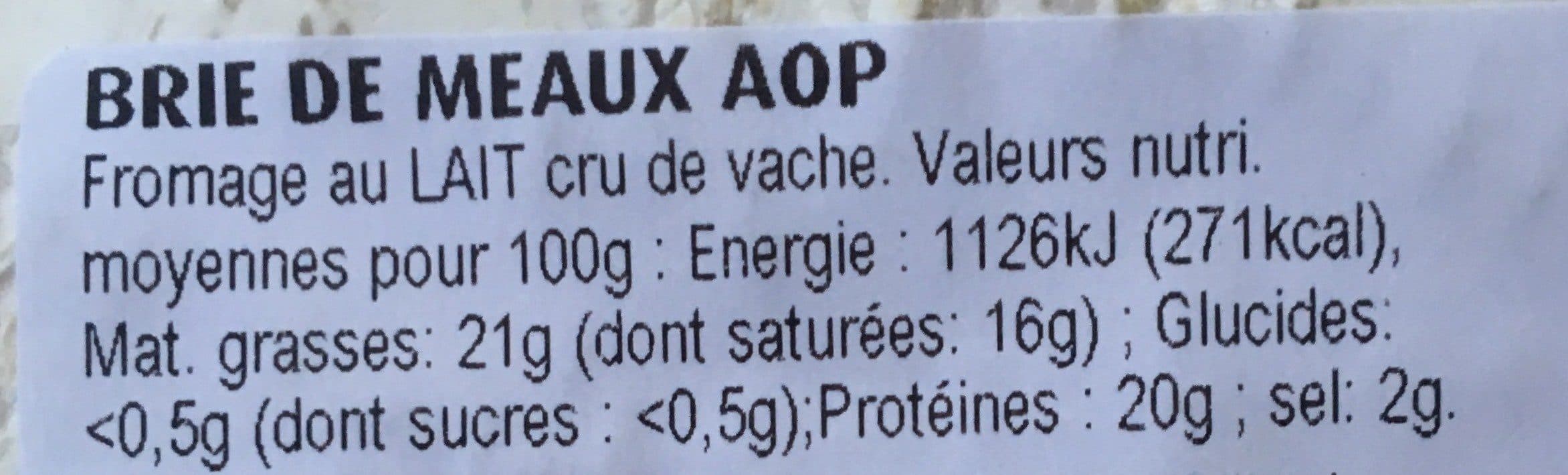 Reflets de France Brie de meaux aop packshot