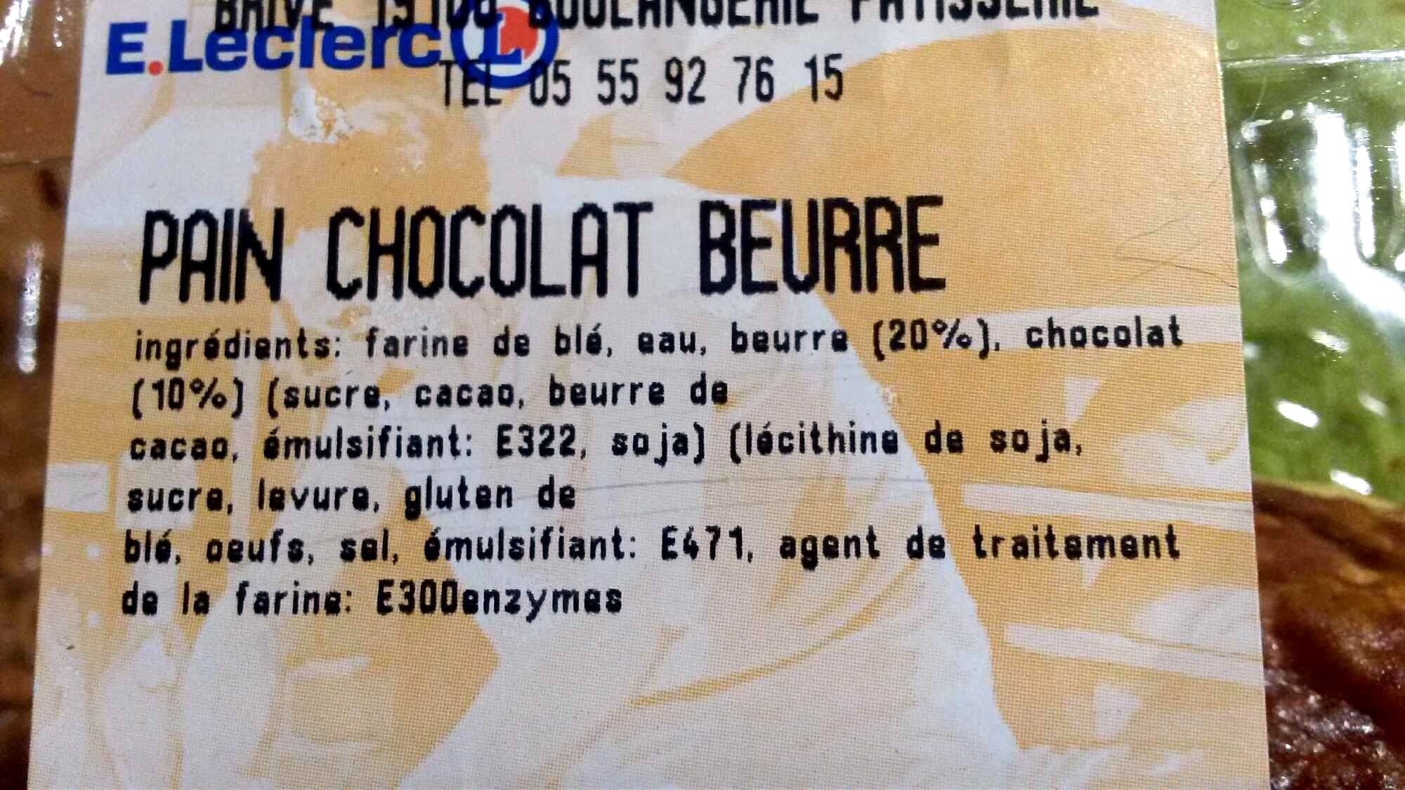 Leclerc Pain Chocolat Beurre packshot