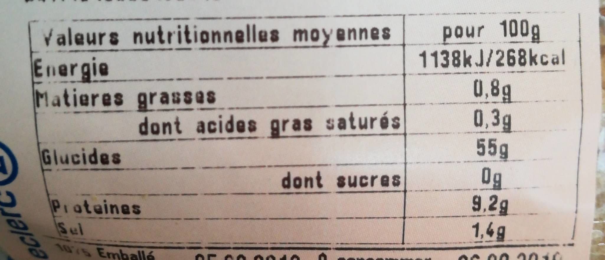 Open Food Facts Pain Blanc packshot