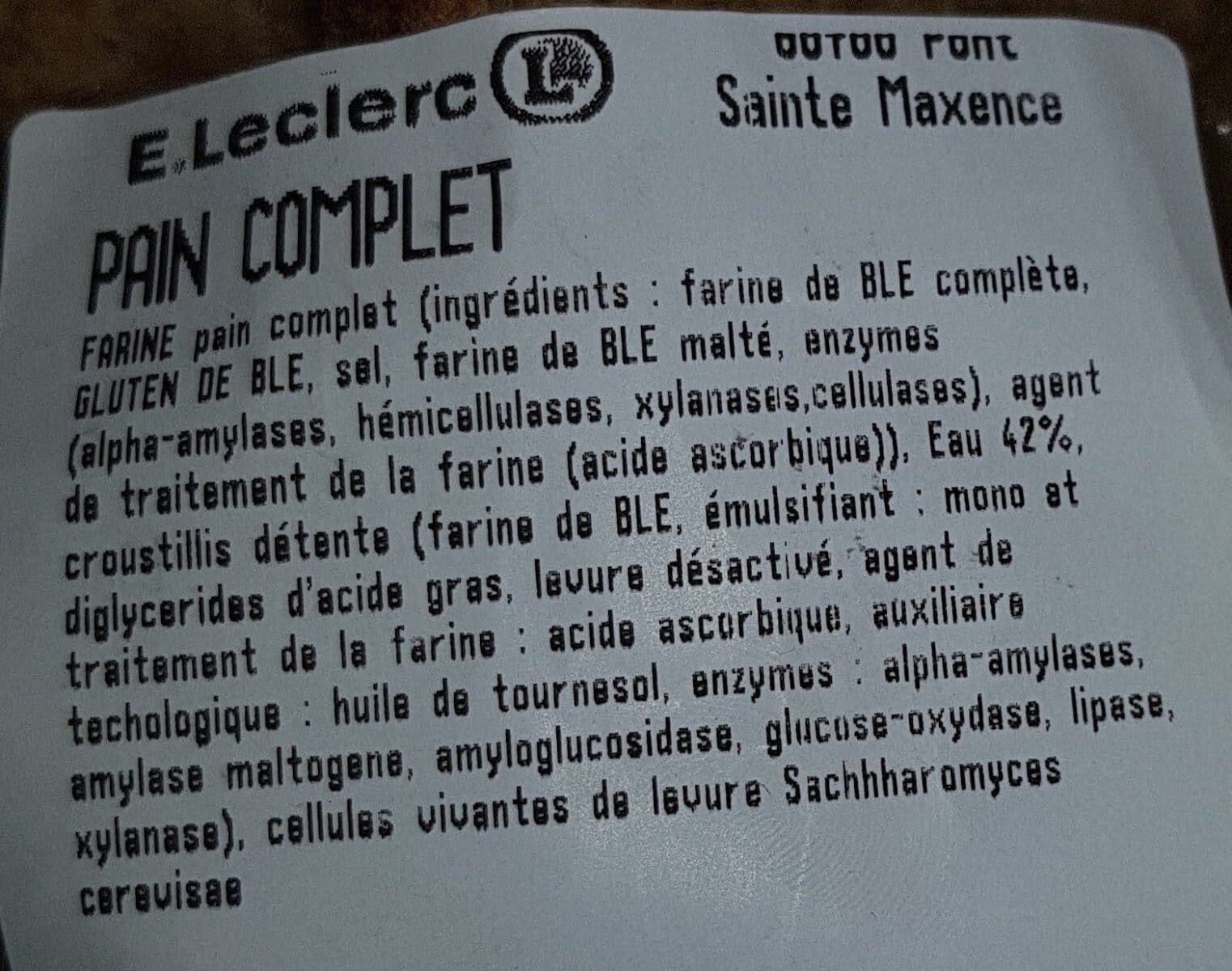 E.Leclerc Pain complet packshot