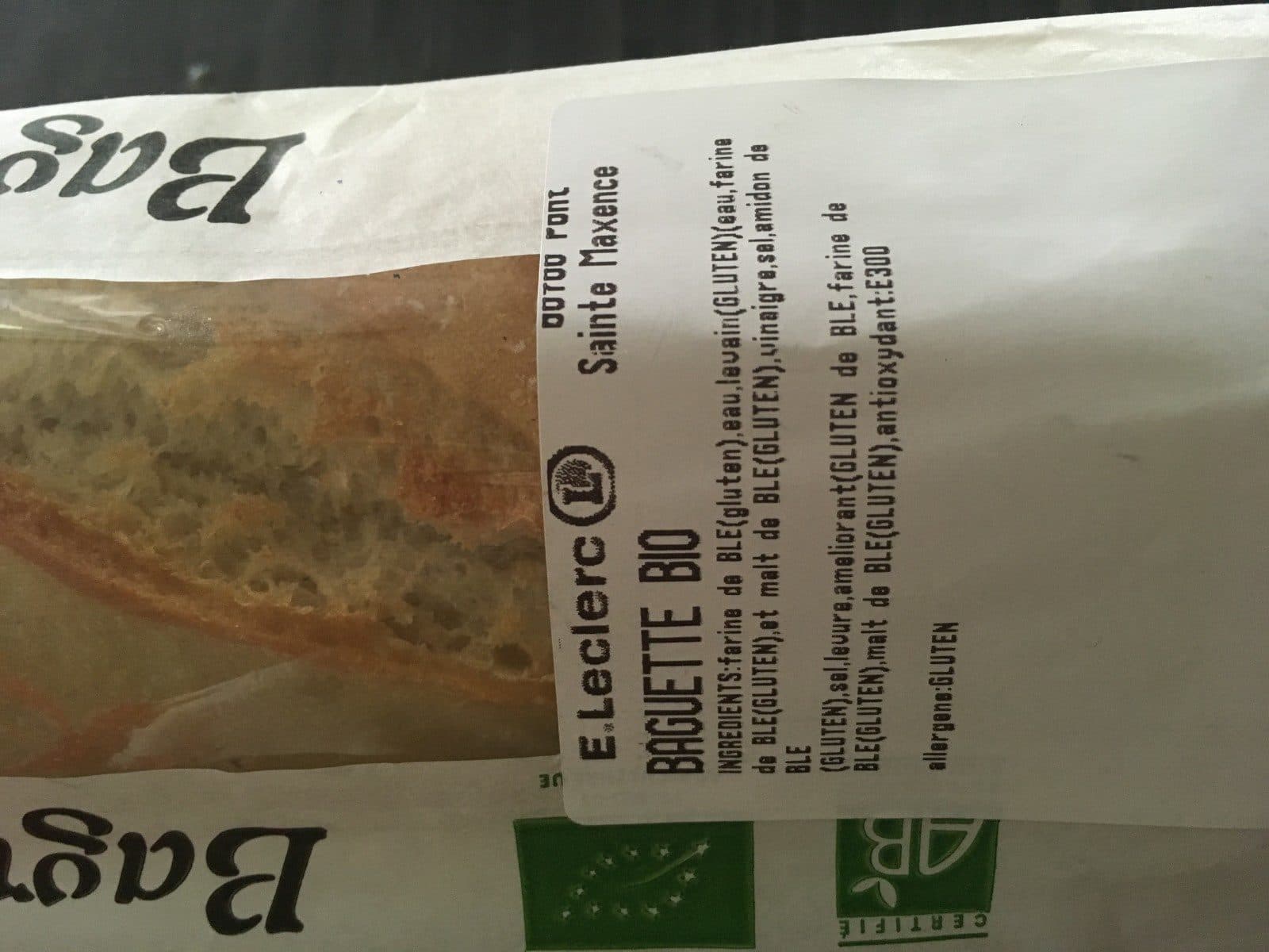 Open Food Facts Baguette bio packshot