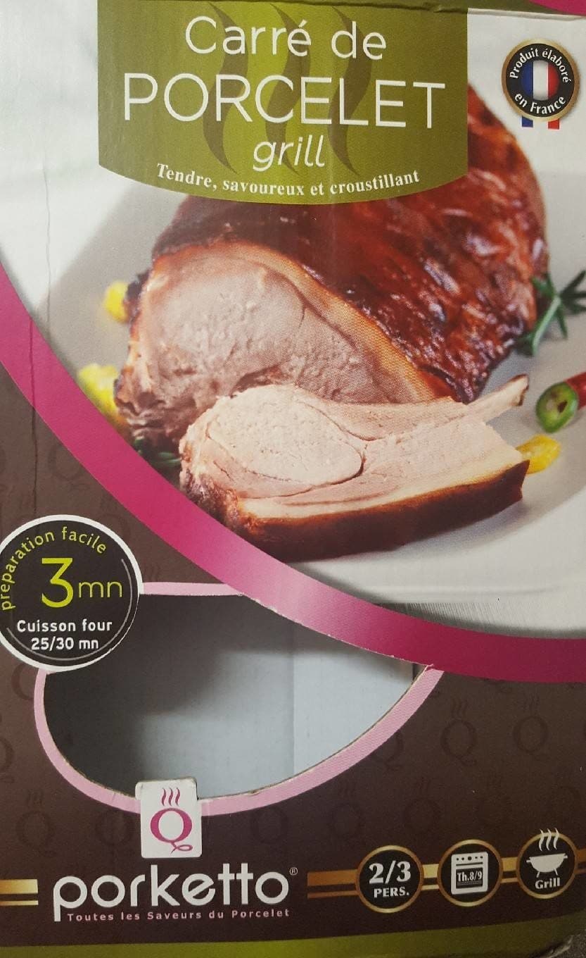 Porketto Carre de porcelet grill packshot